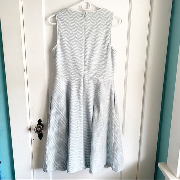 Banana Republic Dress Jacquard Geometric Print Sleeveless A-Line Size 6 - Picture 10 of 14